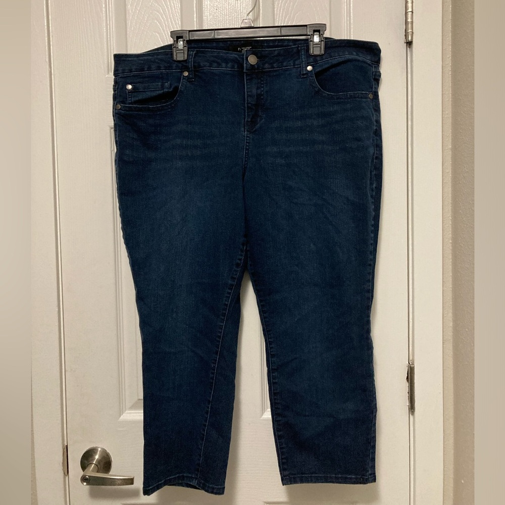 *Torrid Skinny Dark Wash Cropped Size 22 Denim Jeans #LB